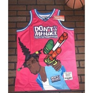 DON'T BE A MENACE TO SOCIETY Headgear Classics Basketball Jersey ~Never Worn~ XL